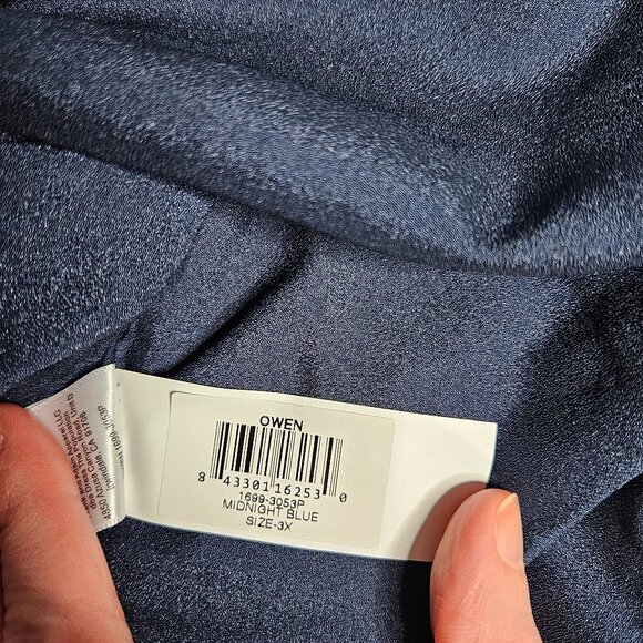 Dress the Population Women's Owen Plunge Neck Faux Wrap A-line Dress, 3X, NWT - Picture 10 of 12